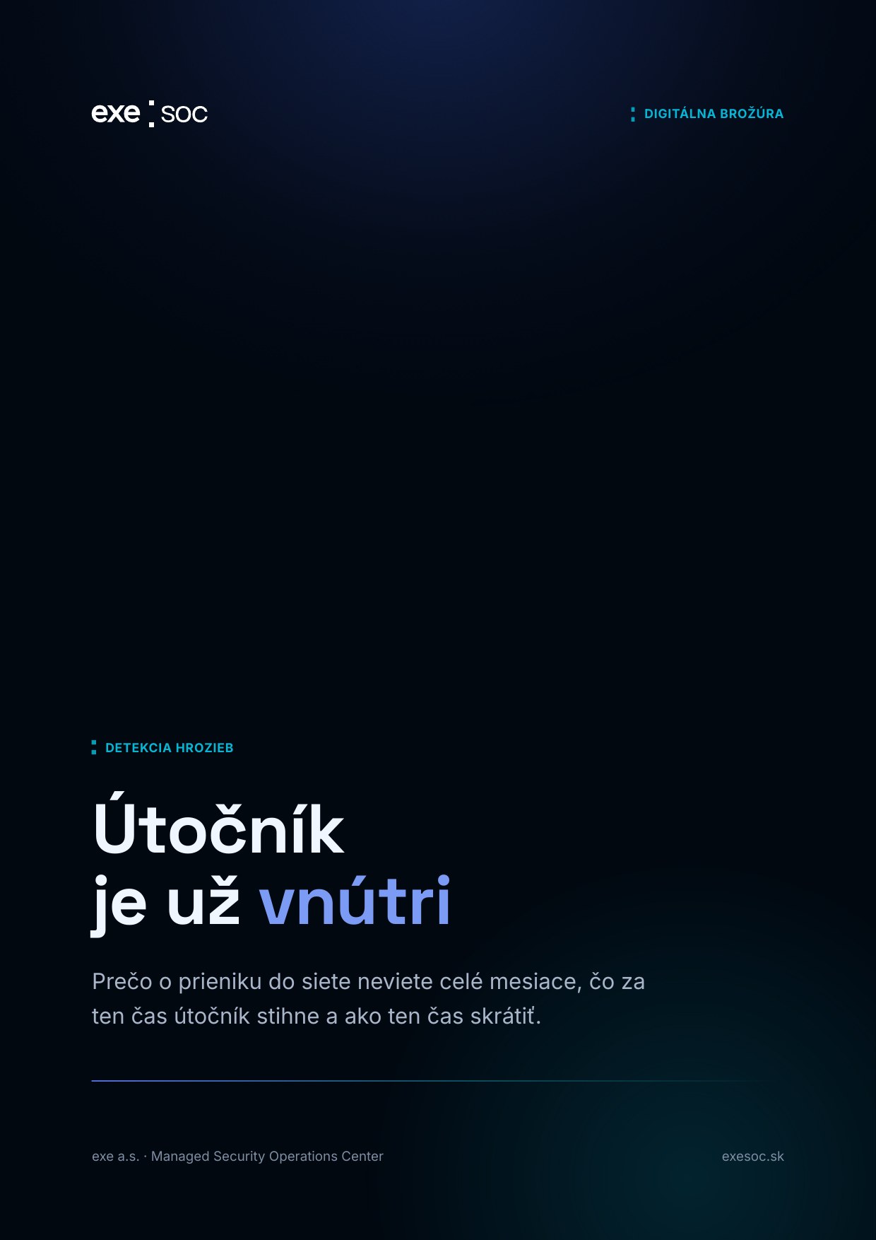 Obálka brožúry Útočník je už vnútri