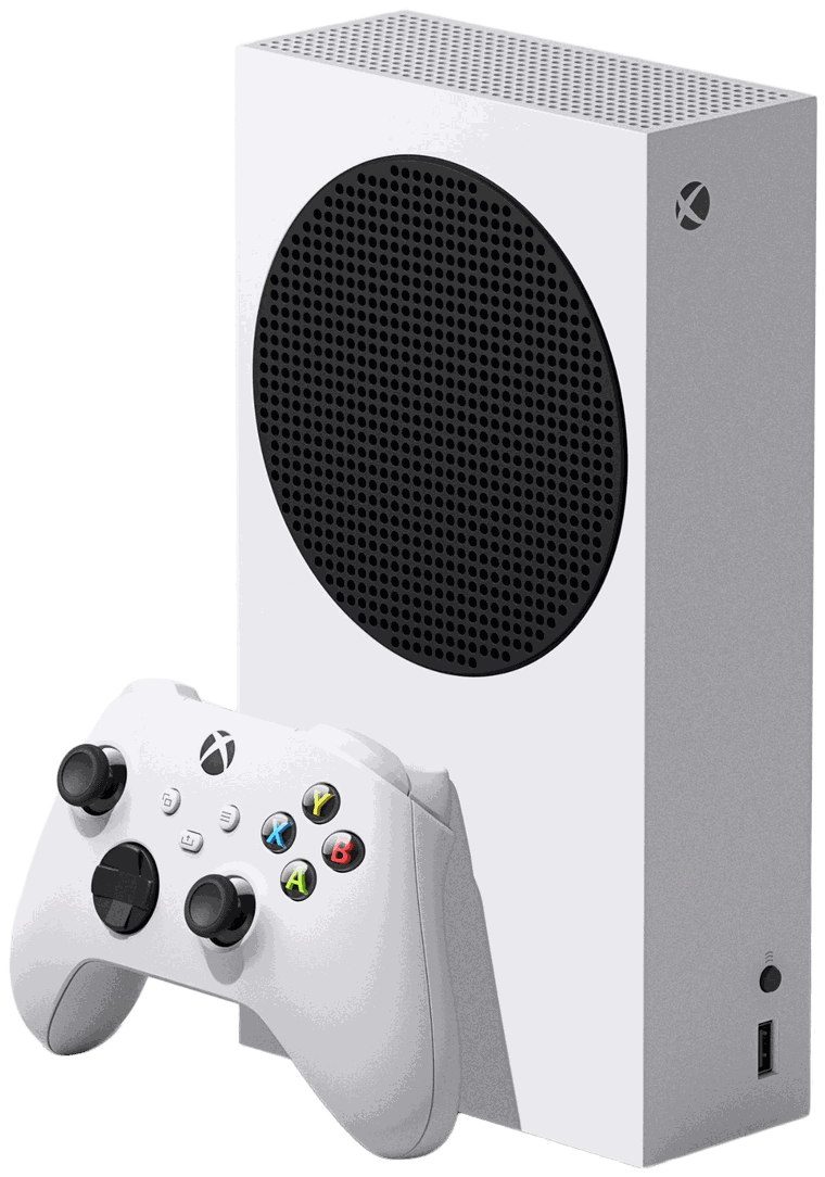 Herná konzola Xbox Series S s bielym bezdrôtovým ovládačom